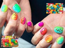 ヌル ネイル 堀江(NURU NAIL HORIE)/POP！個性派ビタミンカラー☆
