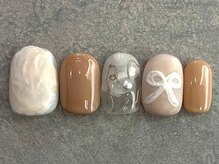 カラネイル 南森町店(calla nail)/漆喰　リボンアート　