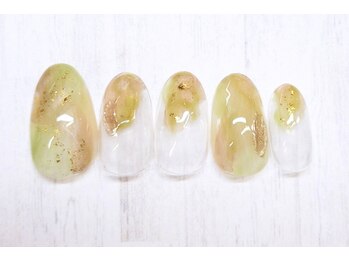 アルセア 上野御徒町店(Alcea)/夏 ニュアンスネイル インク