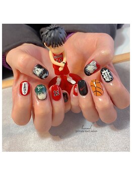 推し活ネイル【スラダン/流川】