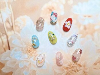 ギャザーパーティー 目白店(gatherparty)/2025シーズン【flowerネイル】