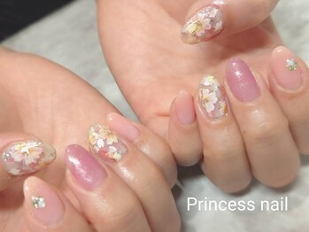 プリンセスネイル(Princess nail)/手書きフラワー桜11,400