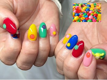 ヌル ネイル 堀江(NURU NAIL HORIE)/海外お菓子♪個性派ネイル☆