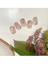 ミント(mint)/砂ジェルにニュアンスアート