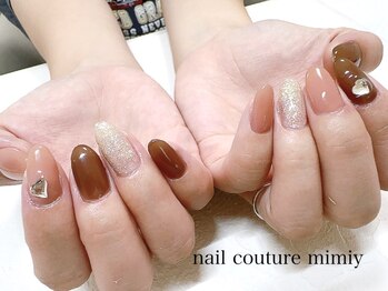 ミミィー(mimiy)/ハートビジューネイル☆