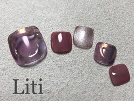 No.20 FootArt 春ネイル