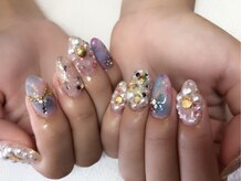 クレア(Clare)/パール×貝殻ネイル