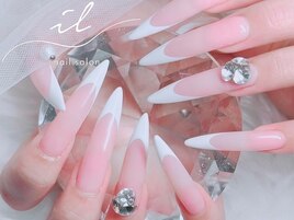 フレンチネイル×ロング