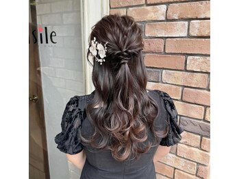 アジル(asile)/ハーフアップアレンジ