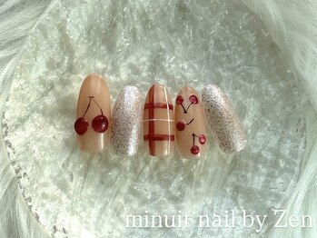 ミニュイネイルバイゼン(minuit nail by Zen)/さくらんぼネイル