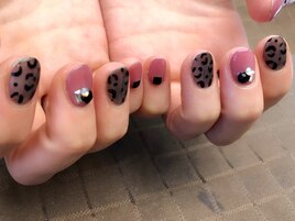 シースルー×ヒョウ柄