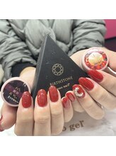 アイリッシュネイル 久屋大通店(Irish Nail)/黒豆×マオ誕1月
