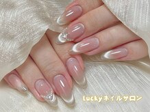 ラッキー(Lucky)/チークマグネットデザインネイル