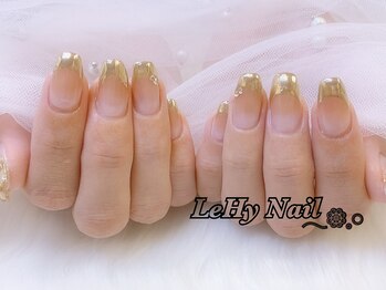 レヒネイル(LeHy nail)/ミラーフレンチネイル