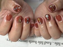 ネイルセッション(nail session)の雰囲気（パーツを使ったオシャレなニュアンス♪【パラジェル】）