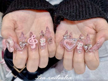 レアネイル 渋谷店(Le’a nail)/ハート★パーツ付け放題