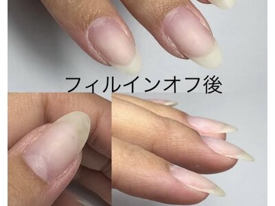 アセトン不使用なので負担をかけず継続的にネイルを楽しめます！