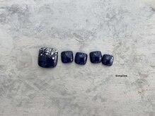 シンプリー ネイルアンドアイラッシュ 祖師谷大蔵店(Simpliee Nail&Eyelash)/フット　ストーンアート