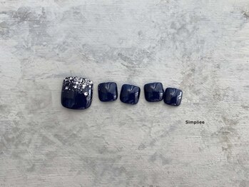 シンプリー ネイルアンドアイラッシュ 祖師谷大蔵店(Simpliee Nail&Eyelash)/フット ストーンアート