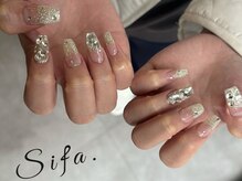 シファ(Sifa.)/ラメグラデーションネイル