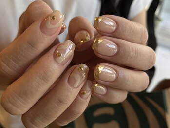 アイボリー×ゴールドフレンチ