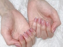 セレブレイル(CELEBRAIL)/指先のハートグリッターデザイン