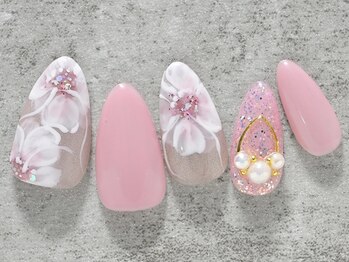 手描きフラワーアート