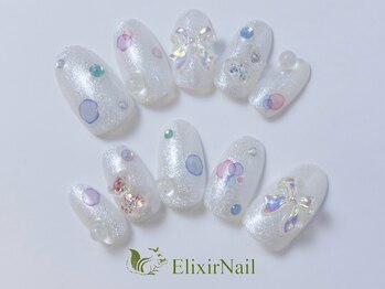 エリクサーネイル 心斎橋(Elixir Nail)の写真/トレンド感溢れるアートやラグジュアリーネイルなど豊富なデザイン多数★定額¥4980からカラーMIX可能♪