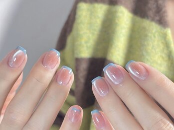 センスネイル 池袋店(Sense Nail)/オンブレフレンチ/チーク/水光
