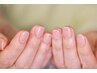 【新規】深爪育成＊自爪風長さ出しジェル　ツヤ仕上げ¥12500