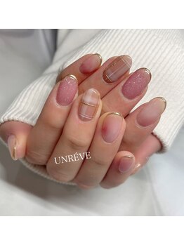 アンレーヴ(Un Reve)/チェックネイル