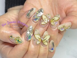 【自爪ネイル】蝶々パーツ