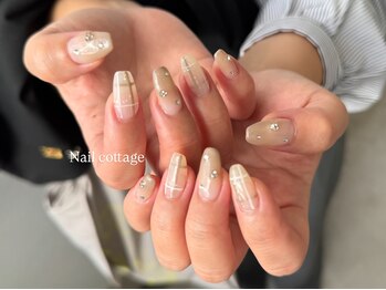 チェックネイル￥9900