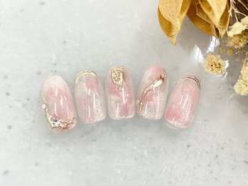 キャンアイドレッシー 足利店(Can I Dressy)/夏・大人可愛い上品ネイル￥6000