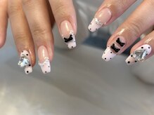 エクラ(eclat)/パステルピンク×ドット