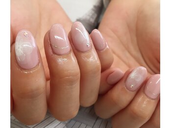 アドネイル(aD nail)/シースルーフラワー