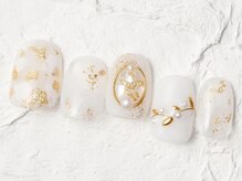 ネイルメゾン 渋谷店(NAIL MAISON)/ブライダルシェルラメ￥9000