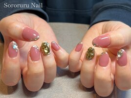 埋め尽くし×ピンクネイル