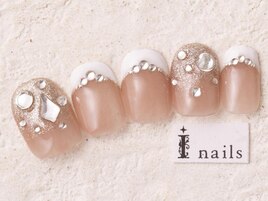 キラキラ白フレンチ9000円