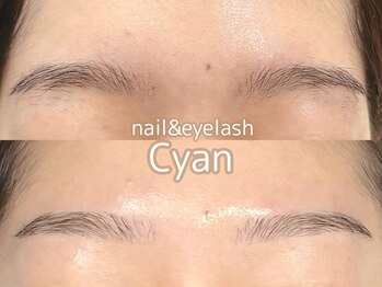 シアン(Cyan)の写真/【プロの技で叶える黄金比の美眉】骨格似合わせアイブロウワWAXで、あなたの魅力を最大限に引き出します♪