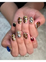 コラソンネイル(corazon nail)/HAND☆120分☆メタルレオパード