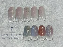 キラキラぬりかけネイル