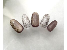 お花レリーフマグネットネイル