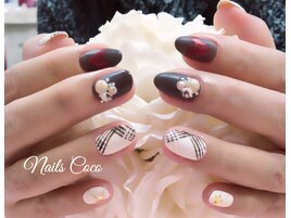 バレンタインネイル