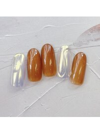 シンプルべっ甲ミラー