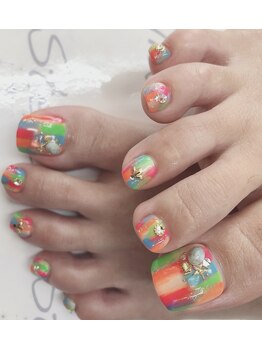 トータルビューティーステラ(TOTAL BEAUTY STELLA)/縦グラネイル