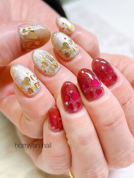ホミヤンネイル(homiyan nail)/バレンタインネイル