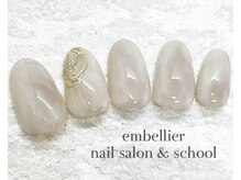 アンベリール ネイルサロンアンドスクール(embellir)/大野限定シンプルデザインコース