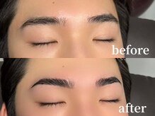 エムズアイブロウ 京都烏丸店(M’sアイブロウ)/メンズHBL☆before→After #眉毛