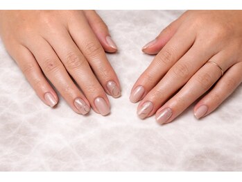 シャトンネイル 春日井店(chaton nail)の写真/〈こだわりの詰まった指先に〉手元に自然と馴染む柔らかなシンプルdesign*°【Hand定額コース¥4800～】